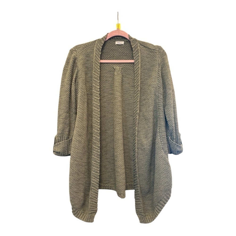 Westport Green Cardigan Sweater Size Medium (M)